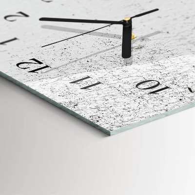 Horloge verticale en verre Mur