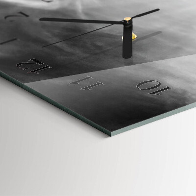 Horloge verticale en verre Pont