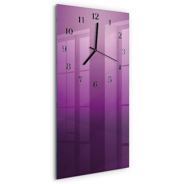 Horloge verticale en verre Matériel