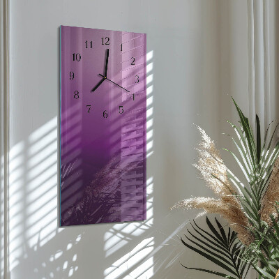 Horloge verticale en verre Matériel