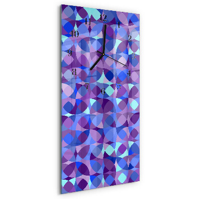 Horloge verticale en verre Roues