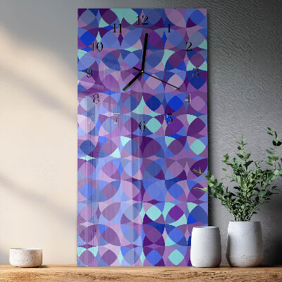 Horloge verticale en verre Roues