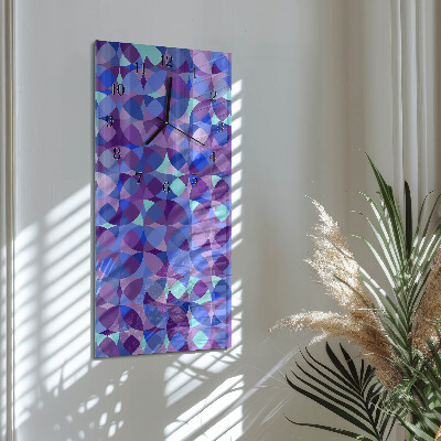 Horloge verticale en verre Roues