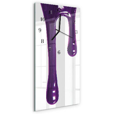 Horloge verticale en verre Morve