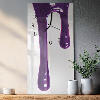 Horloge verticale en verre Morve
