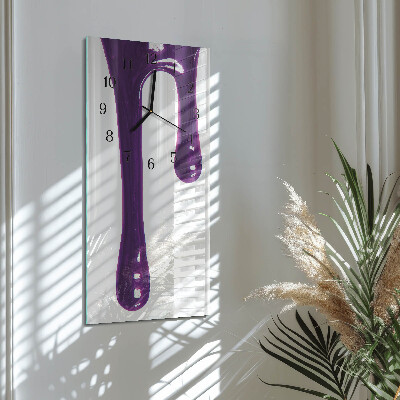 Horloge verticale en verre Morve