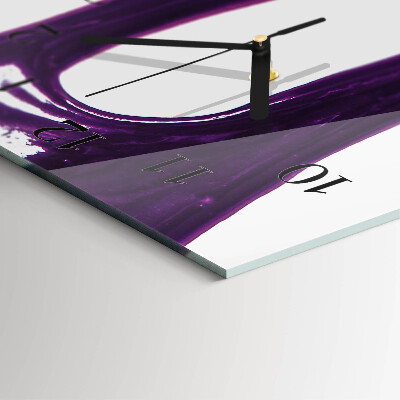 Horloge verticale en verre Morve