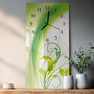 Horloge verticale en verre Modèle d'usine