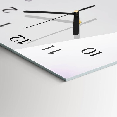 Horloge verticale en verre Fleur