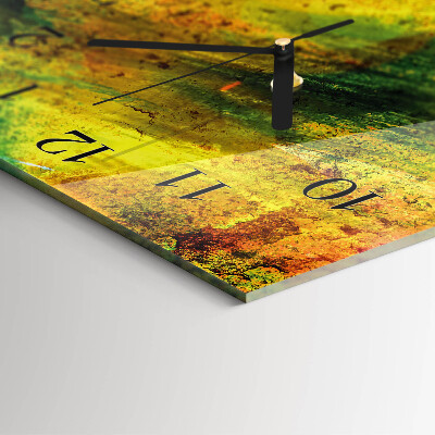 Horloge verticale en verre Chaos