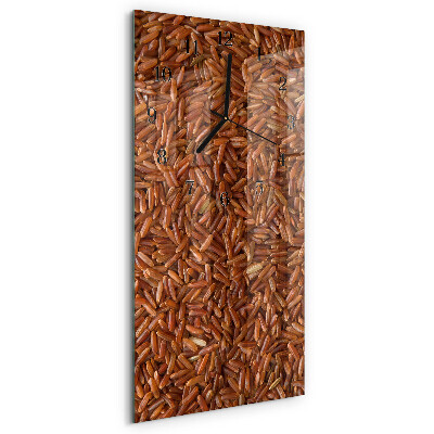 Horloge verticale en verre Riz