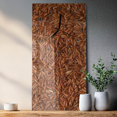 Horloge verticale en verre Riz