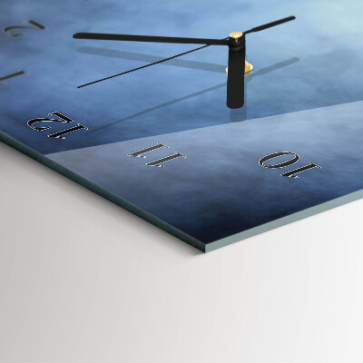 Horloge verticale en verre Fumée