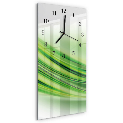 Horloge verticale en verre Art abstrait