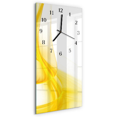 Horloge verticale en verre Abstraction