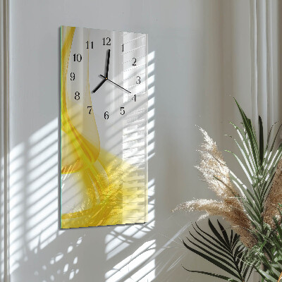 Horloge verticale en verre Abstraction