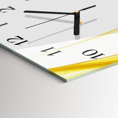 Horloge verticale en verre Abstraction