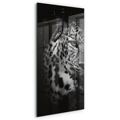 Horloge verticale en verre Tigre