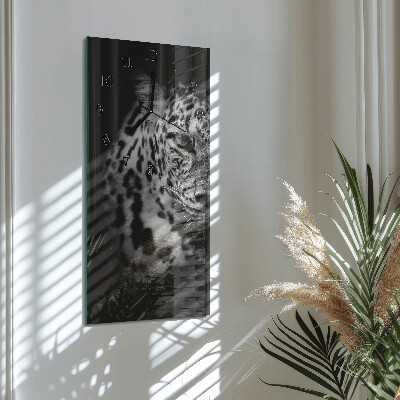 Horloge verticale en verre Tigre