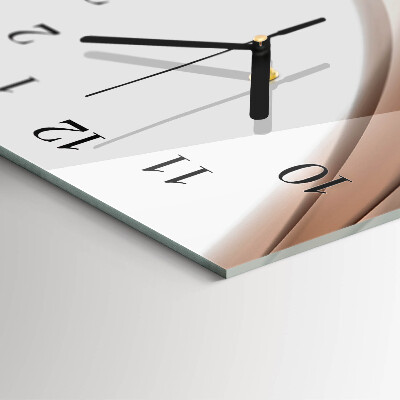 Horloge verticale en verre Lignes abstraites