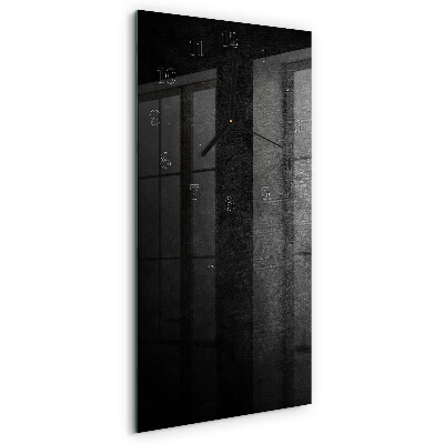 Horloge verticale en verre Plaque