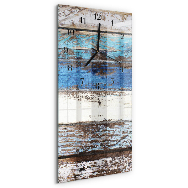 Horloge verticale en verre Sol