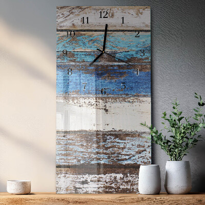 Horloge verticale en verre Sol