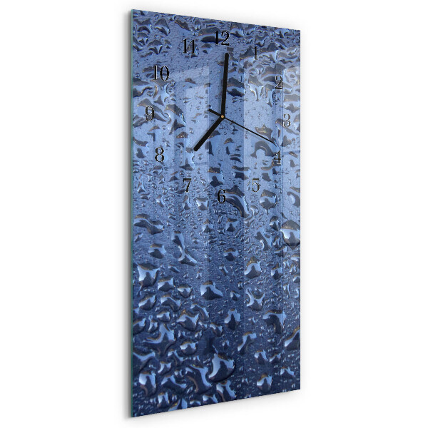 Horloge verticale en verre Verre mouillé