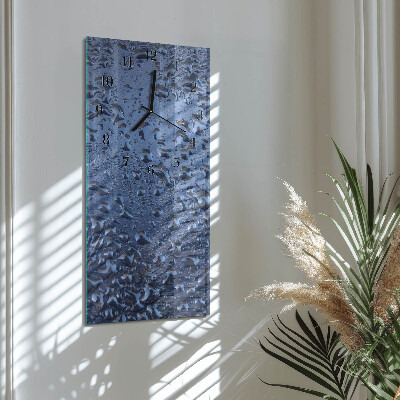 Horloge verticale en verre Verre mouillé