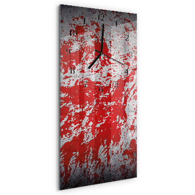 Horloge verticale en verre Taches