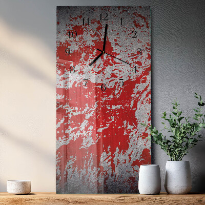 Horloge verticale en verre Taches