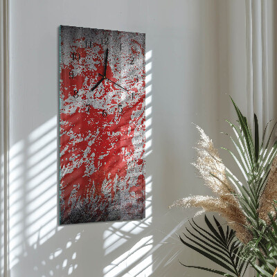 Horloge verticale en verre Taches
