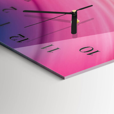 Horloge verticale en verre Lignes abstraites