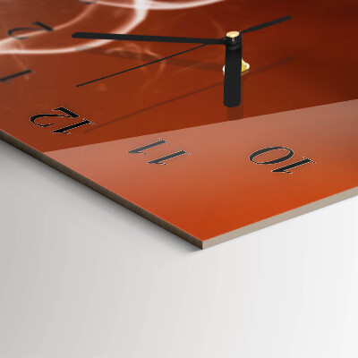 Horloge verticale en verre Café