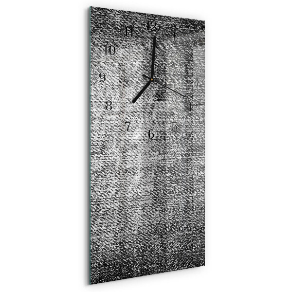 Horloge verticale en verre Matériel