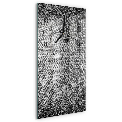 Horloge verticale en verre Matériel