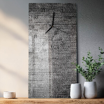 Horloge verticale en verre Matériel