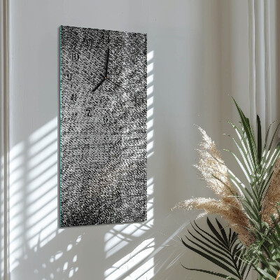 Horloge verticale en verre Matériel