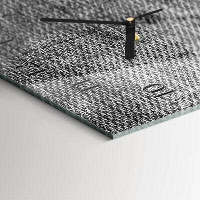 Horloge verticale en verre Matériel