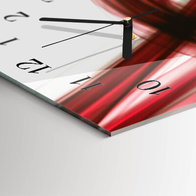 Horloge verticale en verre Lignes abstraites