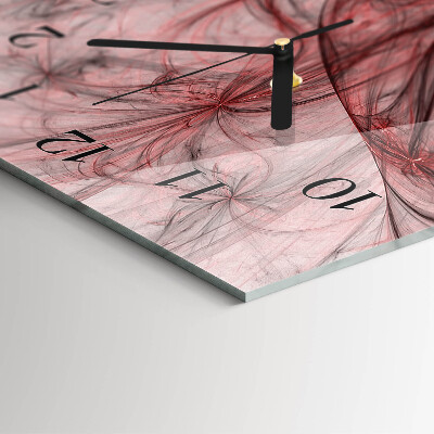 Horloge verticale en verre Abstraction
