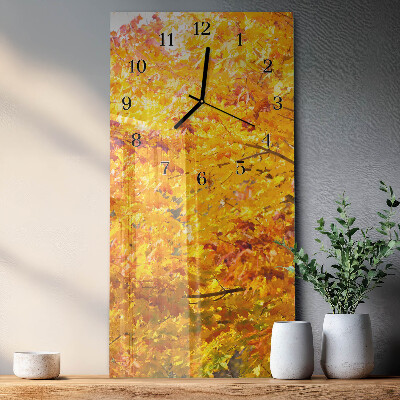 Horloge verticale en verre Arbre