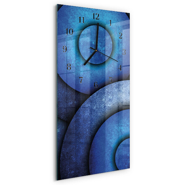 Horloge verticale en verre L'art des roues