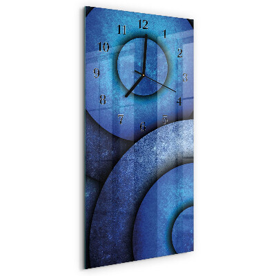 Horloge verticale en verre L'art des roues