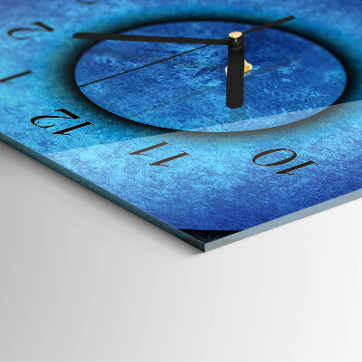 Horloge verticale en verre L'art des roues