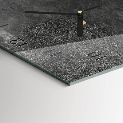 Horloge verticale en verre Graphite