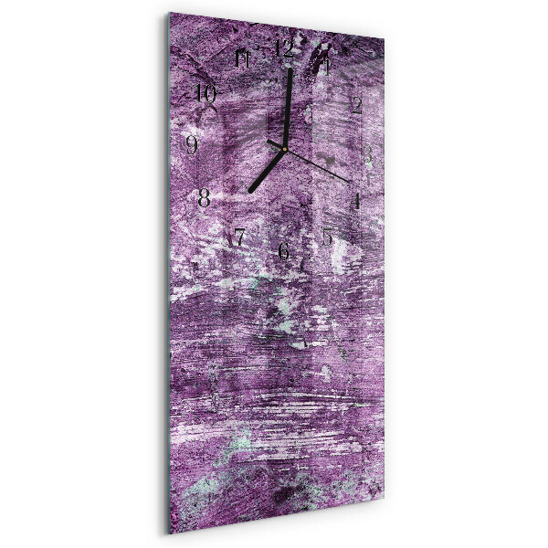 Horloge verticale en verre Chaos