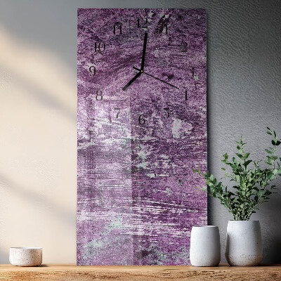 Horloge verticale en verre Chaos