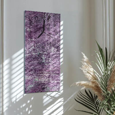 Horloge verticale en verre Chaos