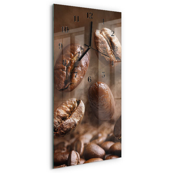 Horloge verticale en verre Haricots